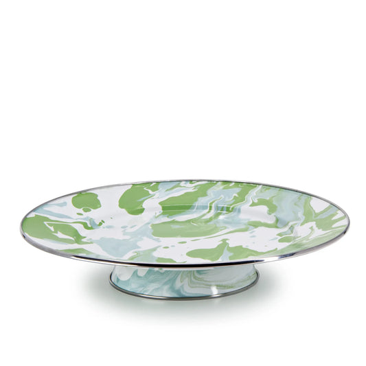 MM76 - Modern Monet Cake Plate - Golden Rabbit Enamelware