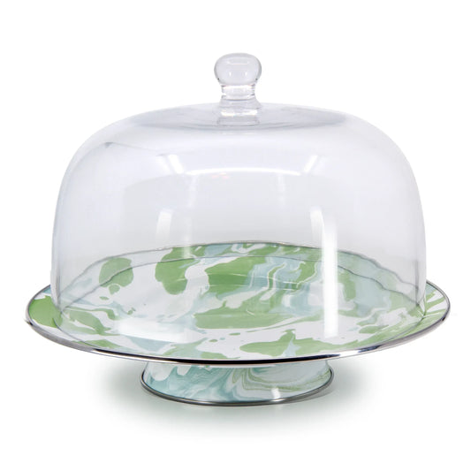 MM76 - Modern Monet Cake Plate - Golden Rabbit Enamelware