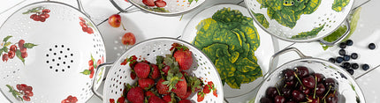 Garden Colanders - Golden Rabbit Enamelware