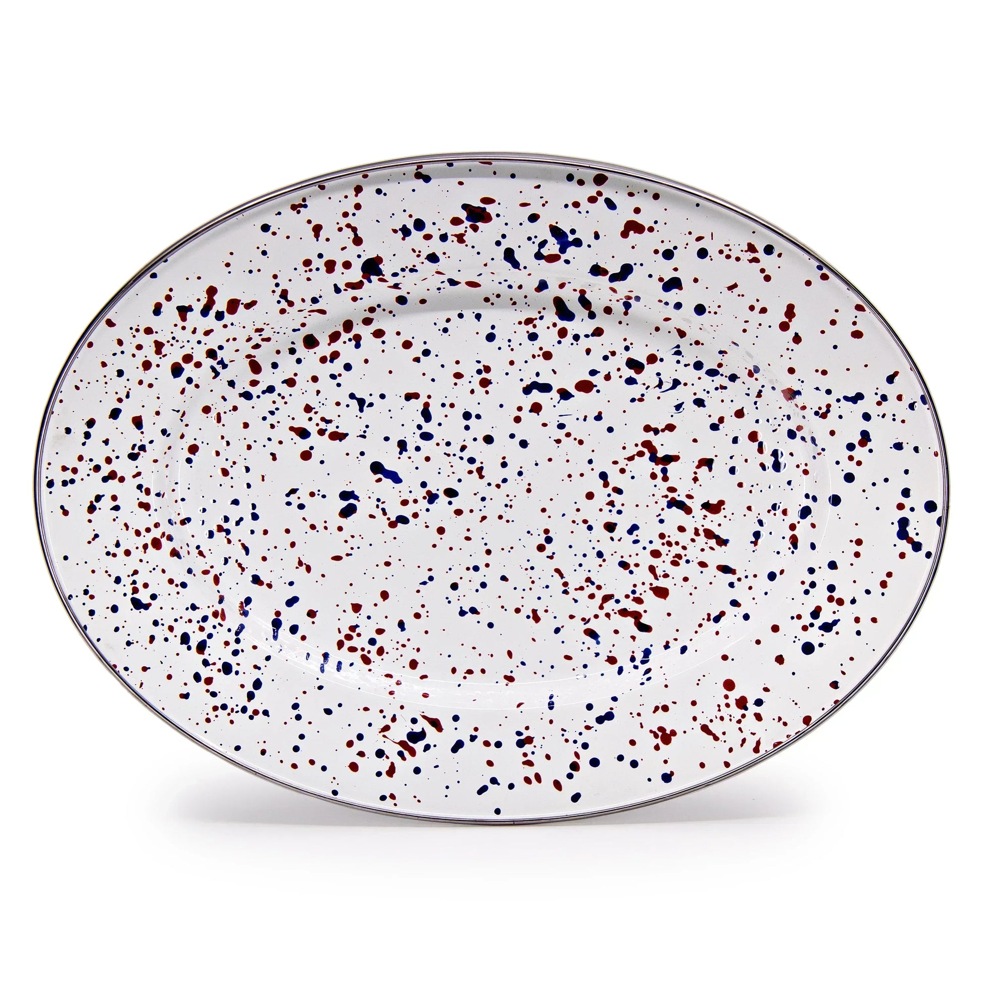 AM06 - Americana Oval Platter - Golden Rabbit Enamelware
