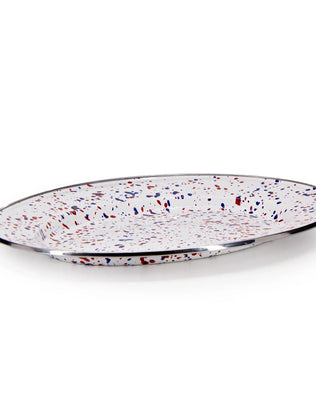 AM06 - Americana Oval Platter - Golden Rabbit Enamelware