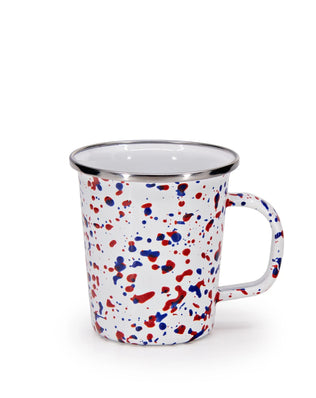AM66S4 - Set of 4 Americana Latte Mugs - Golden Rabbit Enamelware
