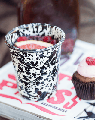 Splatter 10 oz Short Tumblers, Set of 4