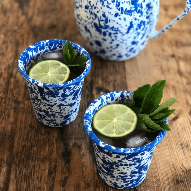 Splatter 10 oz Short Tumblers, Set of 4