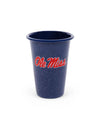 U of Mississippi Enamelware 14oz Tumblers, Set of 2