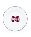 Mississippi State Enamelware Dinner Plates, Set of 4