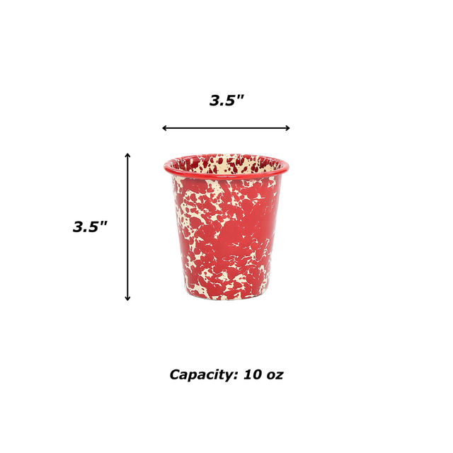 Splatter 10 oz Short Tumblers, Set of 4