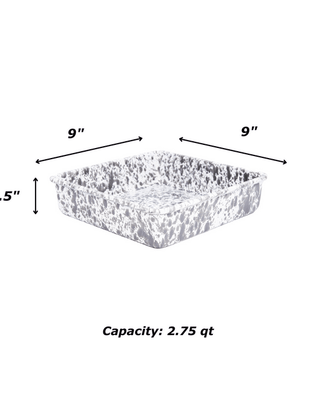 Splatter Square Brownie Pan