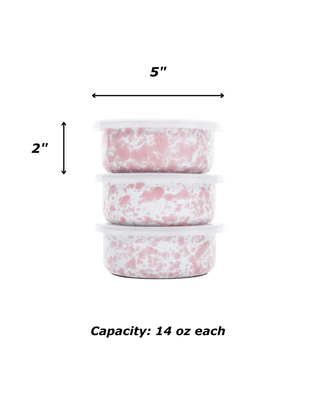 Splatter 3 Piece Storage Bowl Set