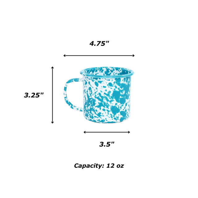 Splatter 12 oz Mugs, Set of 4