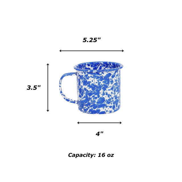 Splatter 16 oz Mugs, Set of 4