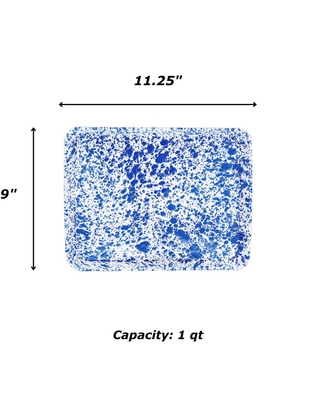 Splatter Small Rectangle Tray