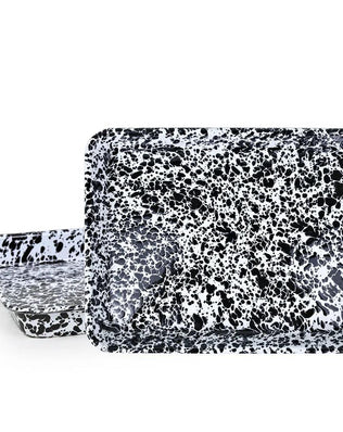 Splatter Small Rectangle Trays (Set of 2)