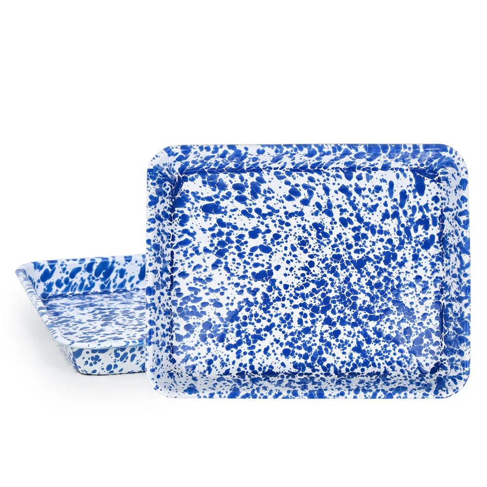Splatter Small Rectangle Trays (Set of 2)