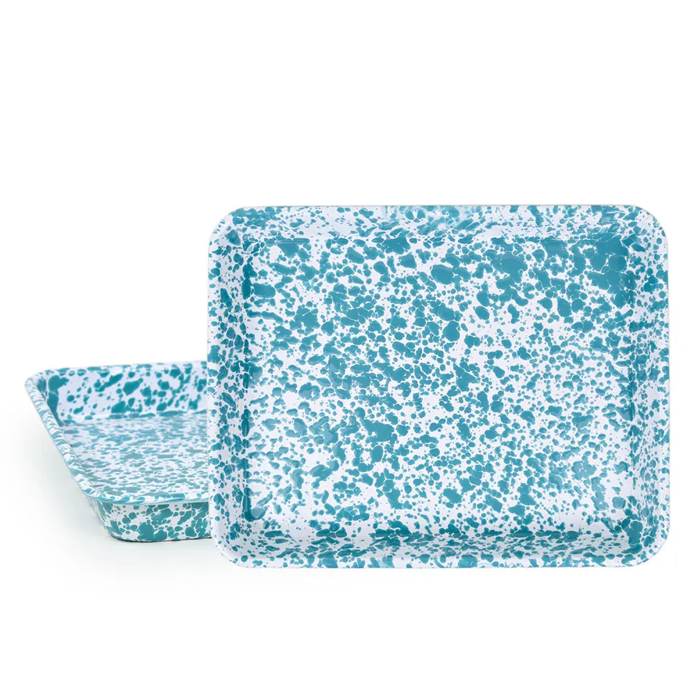 Splatter Small Rectangle Trays (Set of 2)