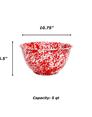 Splatter Large Salad Bowl