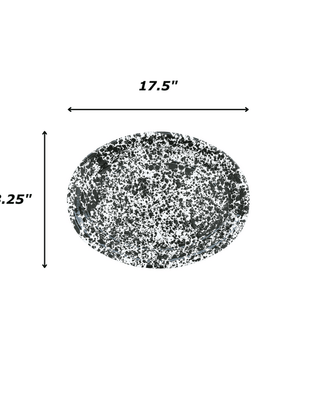 Splatter Oval Platter
