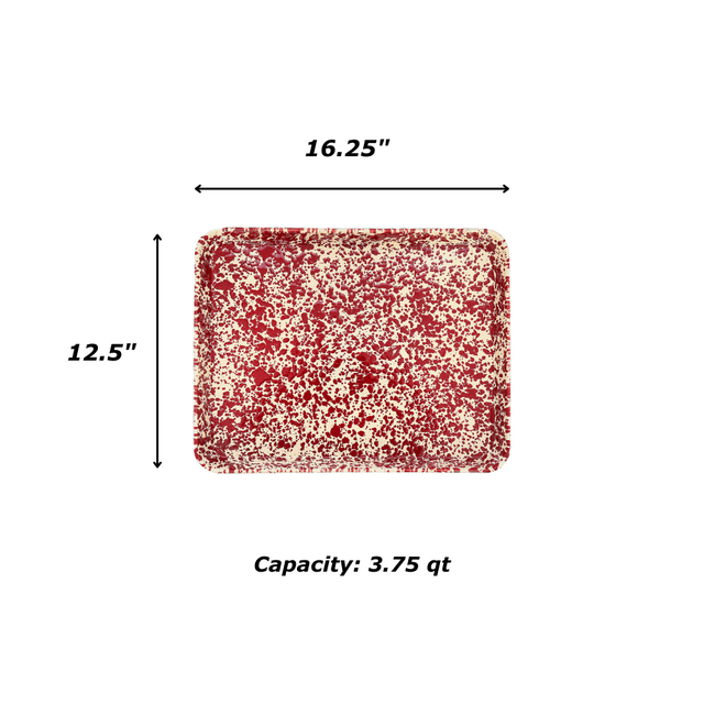 Splatter Large Rectangle/Jelly Roll Tray