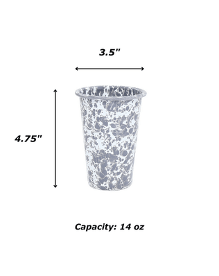 Splattered 14oz Tumblers (Set of 4)