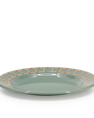 Domino x CCH Wicker Dinner Plates, Set of 4