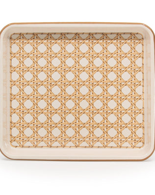 Domino x CCH Wicker Medium Rectangle Tray
