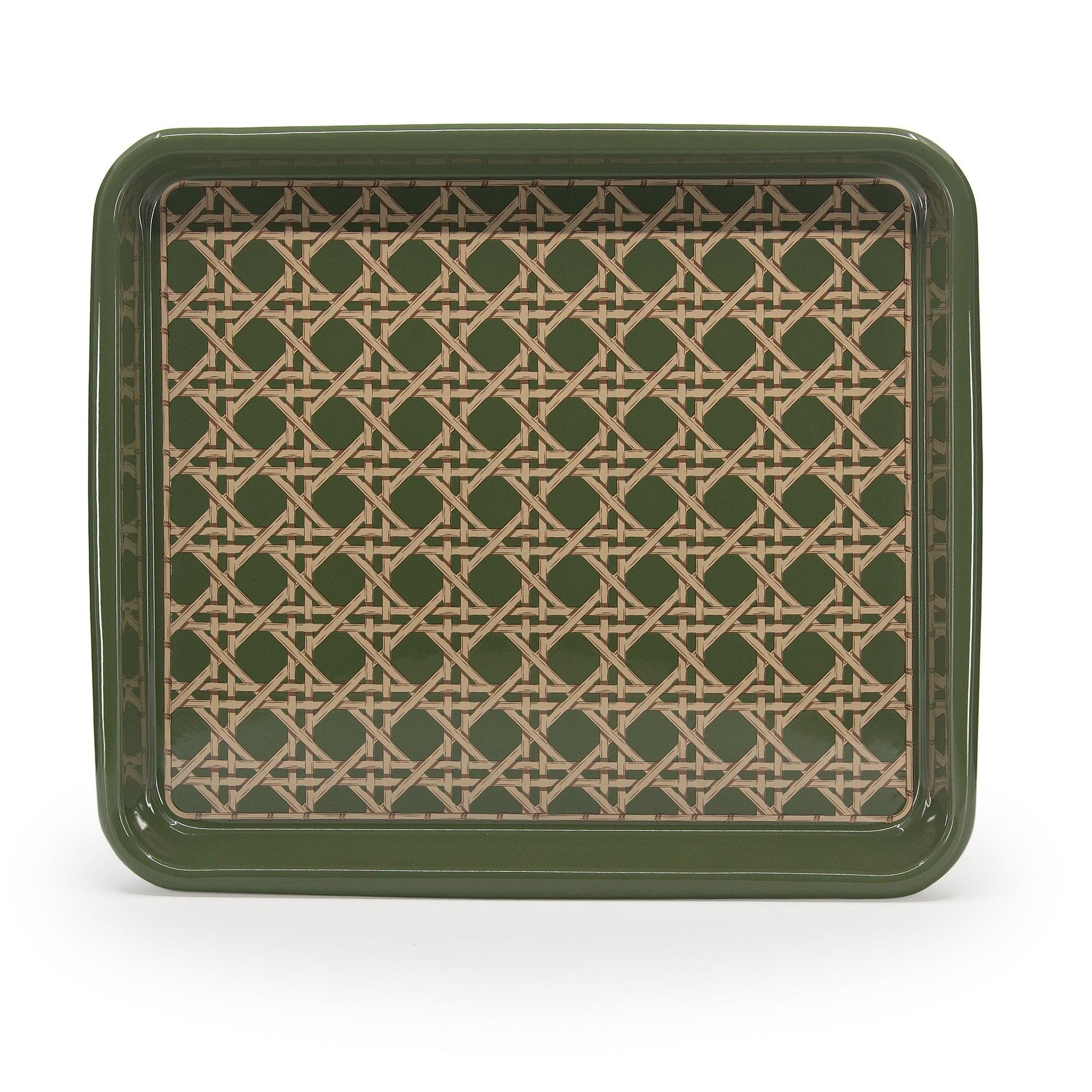 Domino x CCH Wicker Medium Rectangle Tray