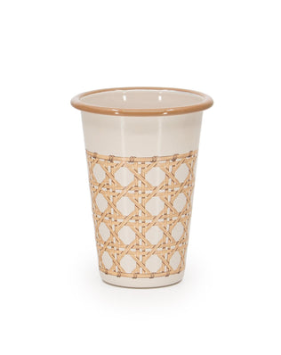 Domino x CCH Wicker 14 oz Tumblers, Set of 4