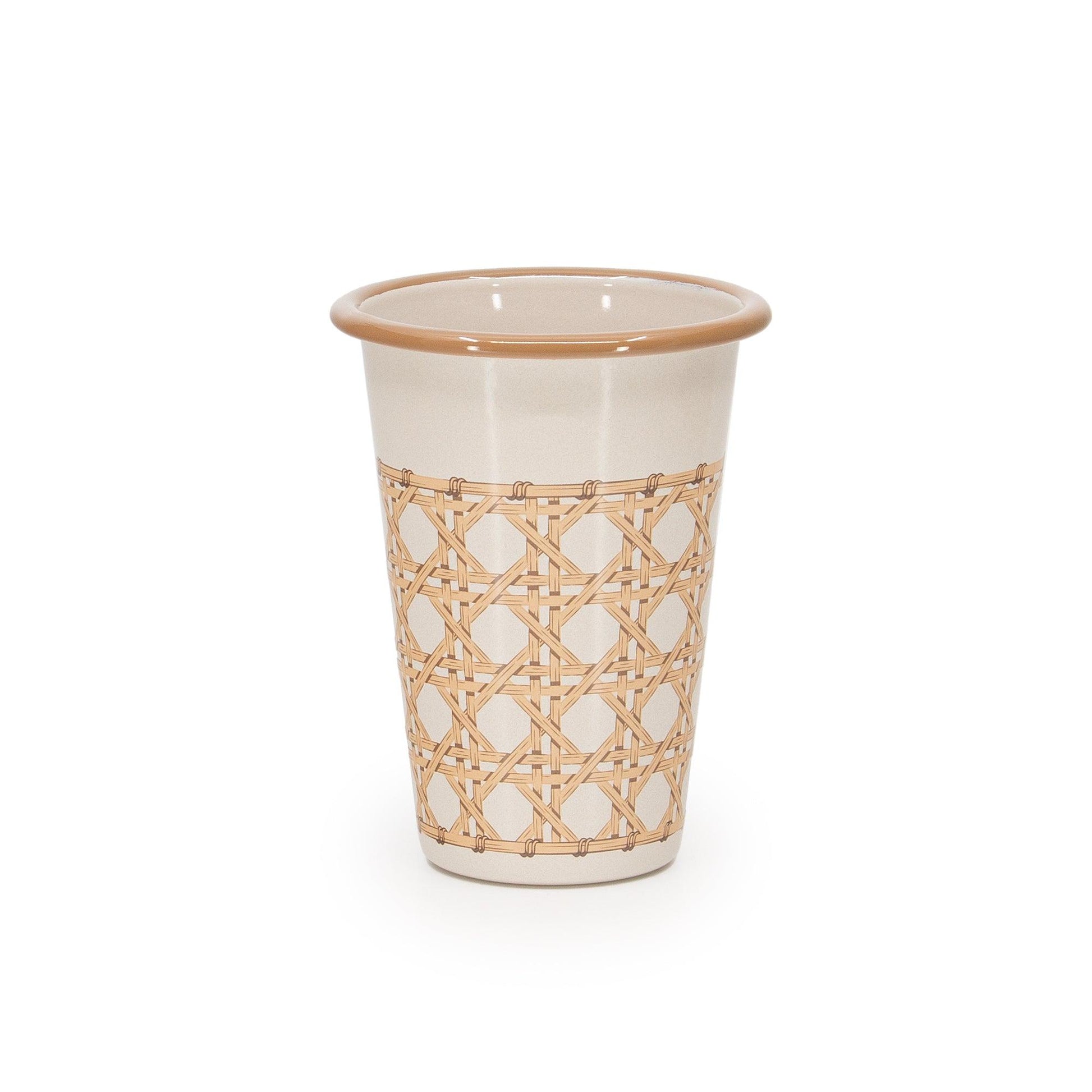 Domino x CCH Wicker 14 oz Tumblers, Set of 4