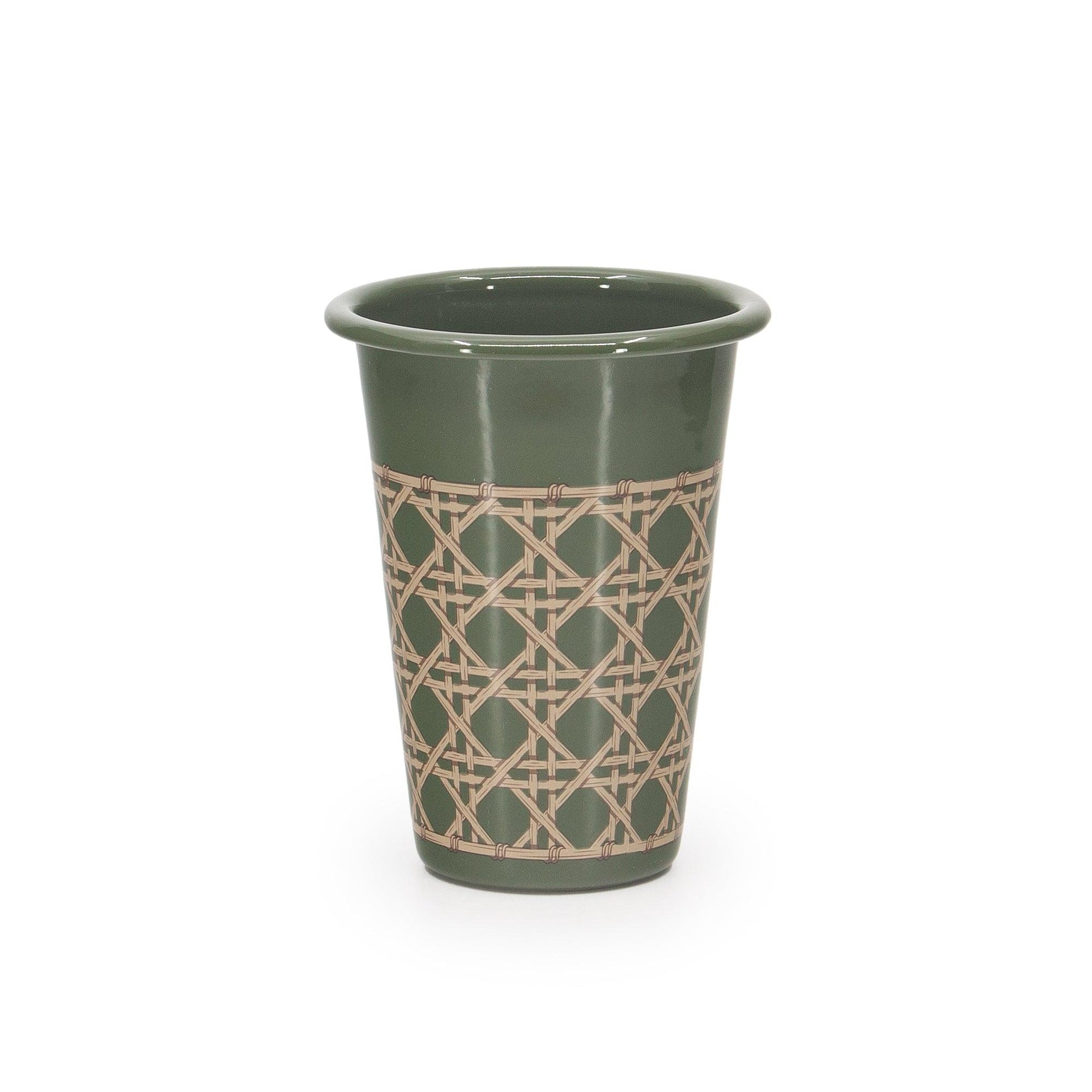 Domino x CCH Wicker 14 oz Tumblers, Set of 4