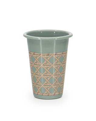 Domino x CCH Wicker 14 oz Tumblers, Set of 4