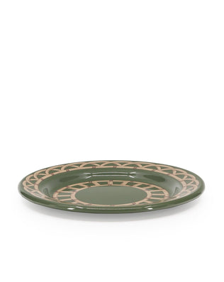 Domino x CCH Wicker Flat Salad Plates, Set of 4