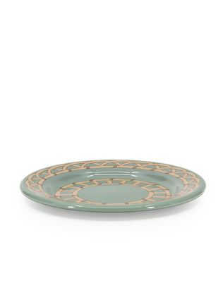 Domino x CCH Wicker Flat Salad Plates, Set of 4
