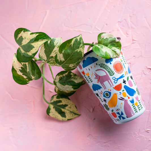 Lisa Congdon x CCH 14 oz Tumbler, Pink Dog