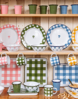 Max Humphrey x CCH Gingham 12 oz Mugs, Set of 4