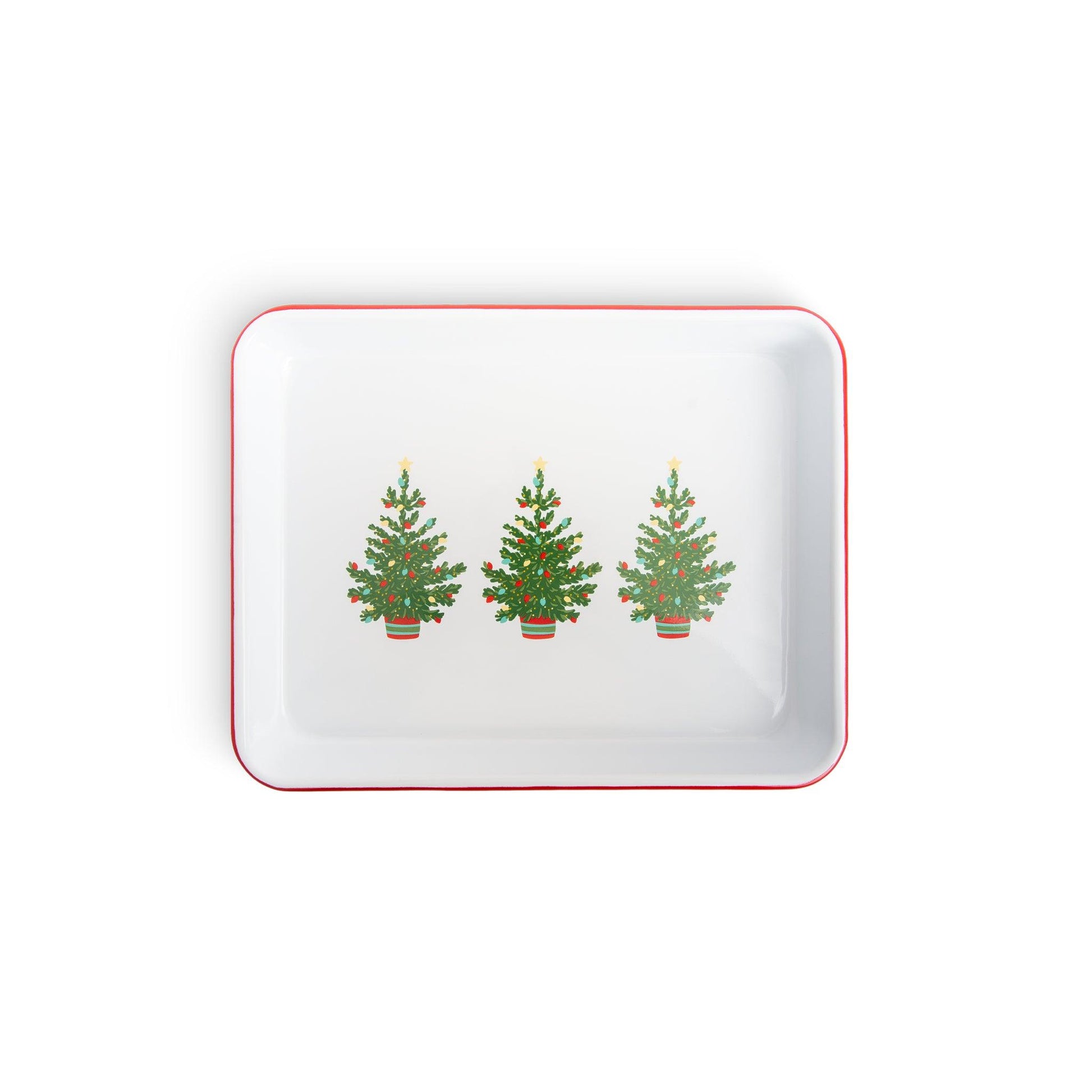 Helmsie x CCH Small Rectangular Tray, Christmas Trees