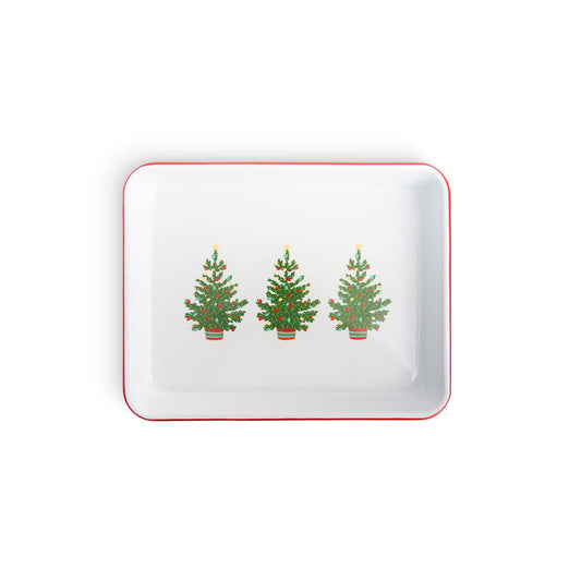 Helmsie x CCH Small Rectangular Tray, Christmas Trees