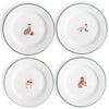 Helmsie x CCH Salad Plates, Set of 4, Holiday Animals