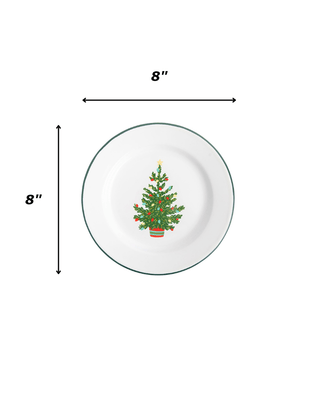 Helmsie x CCH Salad Plates, Set of 4, Christmas Tree
