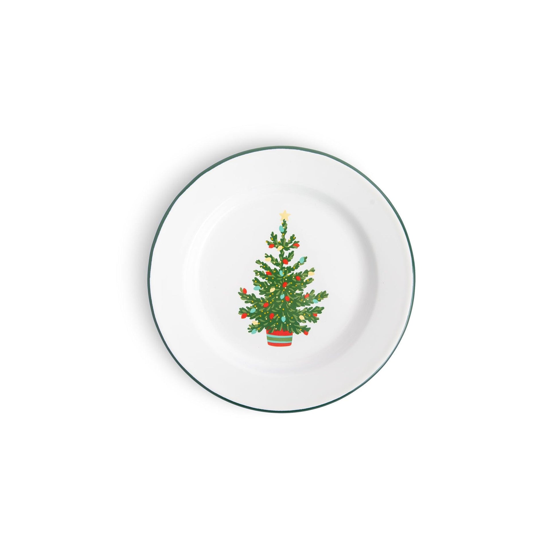 Helmsie x CCH Salad Plates, Set of 4, Christmas Tree
