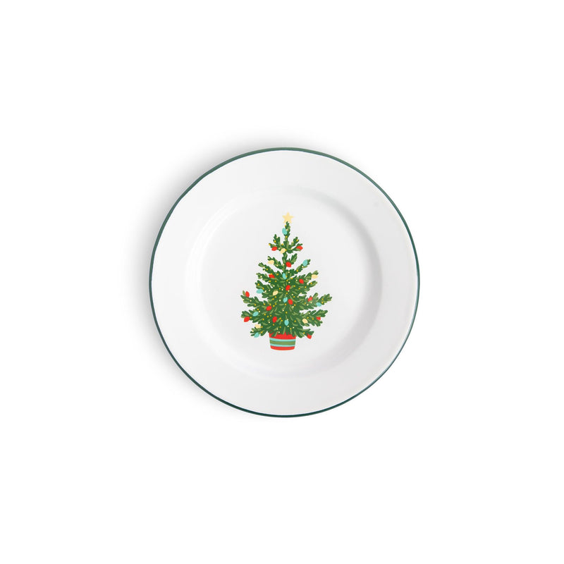 Helmsie x CCH Salad Plates, Set of 4, Christmas Tree