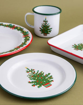 Helmsie x CCH Salad Plates, Set of 4, Christmas Tree