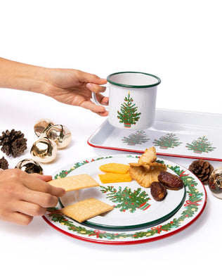 Helmsie x CCH Salad Plates, Set of 4, Christmas Tree