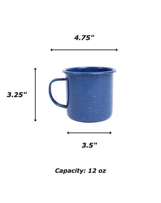 Stinson Speckle 12 oz Mugs, Set of 4