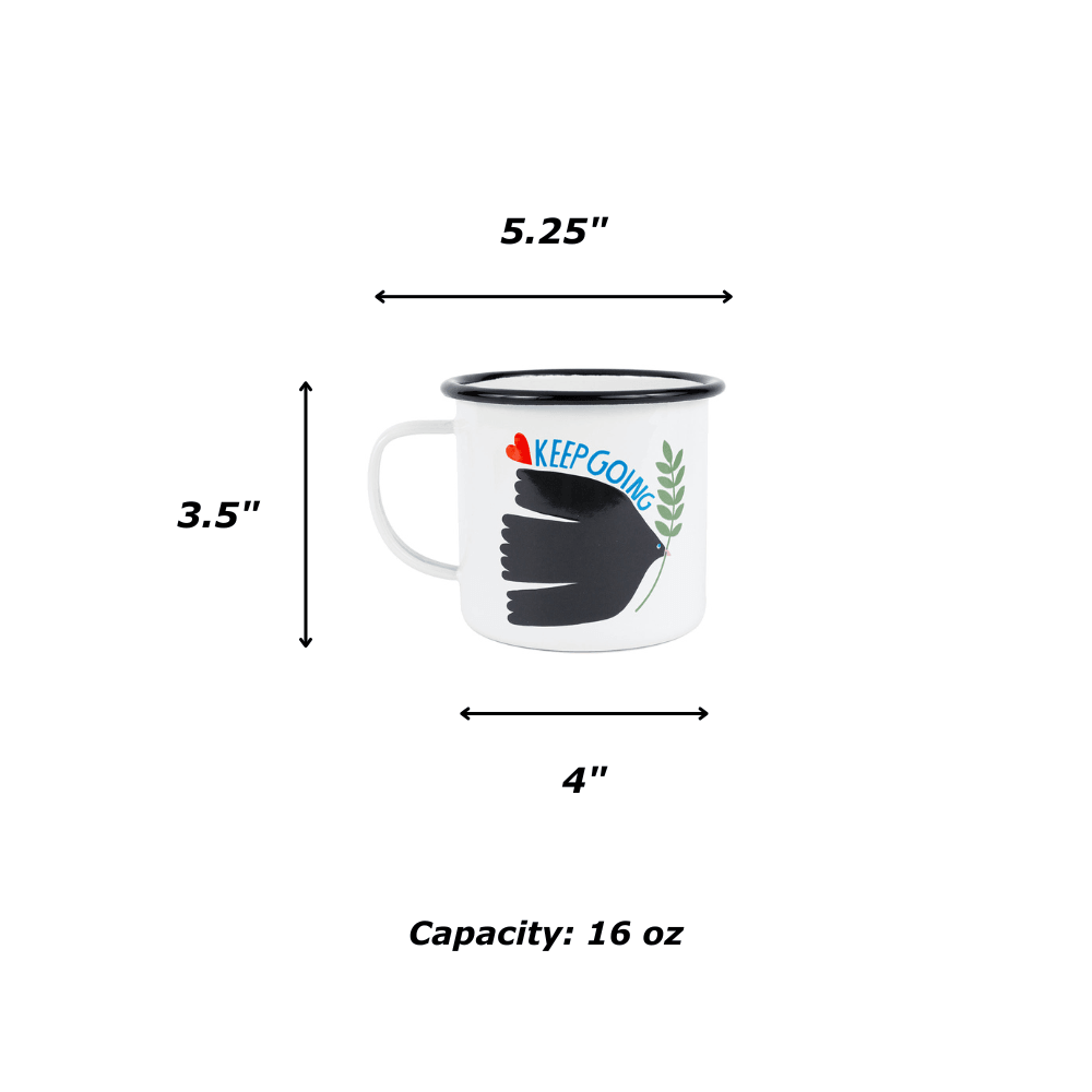 Lisa Congdon x CCH 16 oz Large Mug, Keep Going