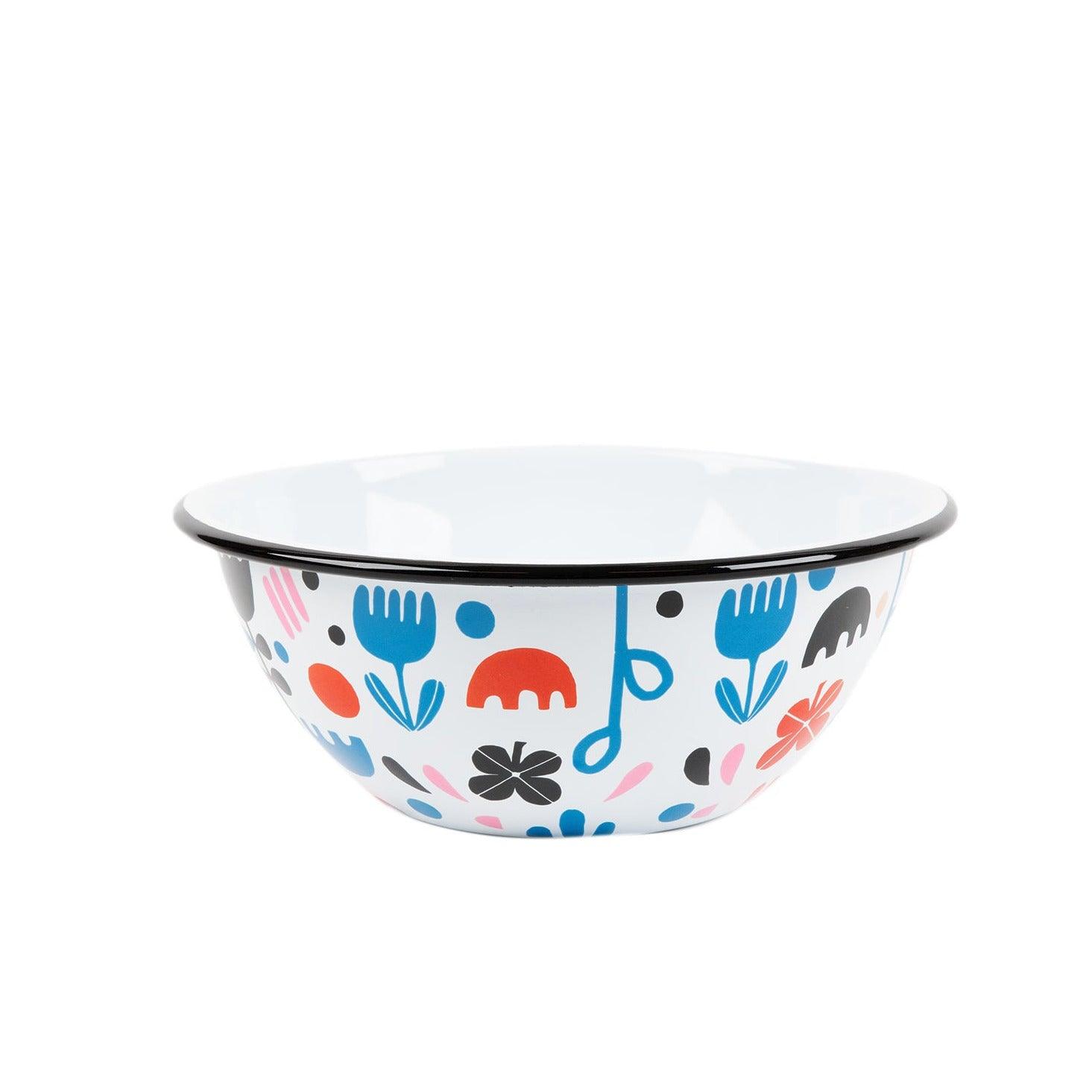 Lisa Congdon x CCH Small Serving Bowl, Black Tulip