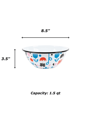 Lisa Congdon x CCH Small Serving Bowl, Black Tulip