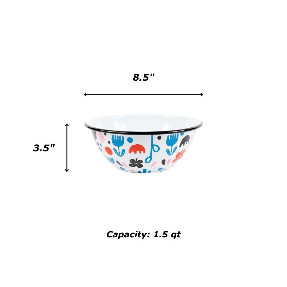 Lisa Congdon x CCH Small Serving Bowl, Black Tulip