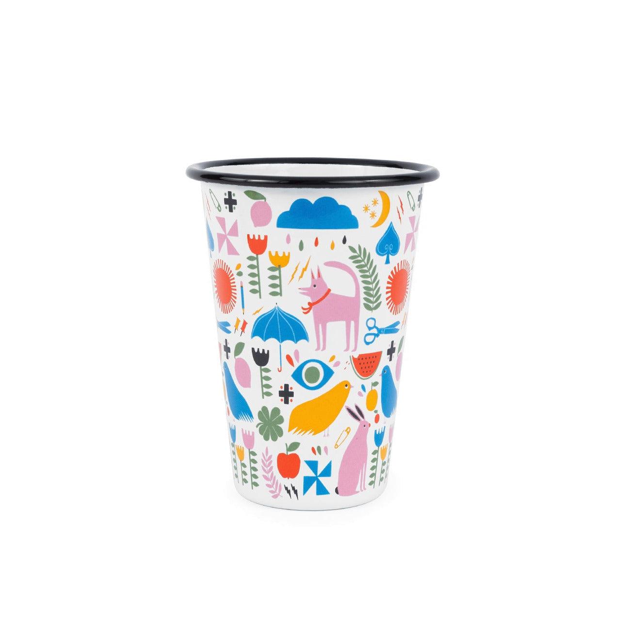 Lisa Congdon x CCH 14 oz Tumbler, Pink Dog
