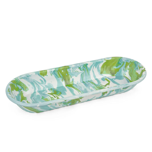 MM10 - Modern Monet Oval Basket - Golden Rabbit Enamelware