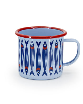 Mur by Ayca x CCH Anchovies 16 oz Large Mug, Red Rim